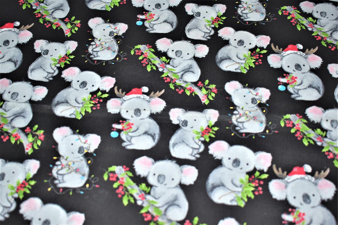 Black Printed 100% Cotton Fabric