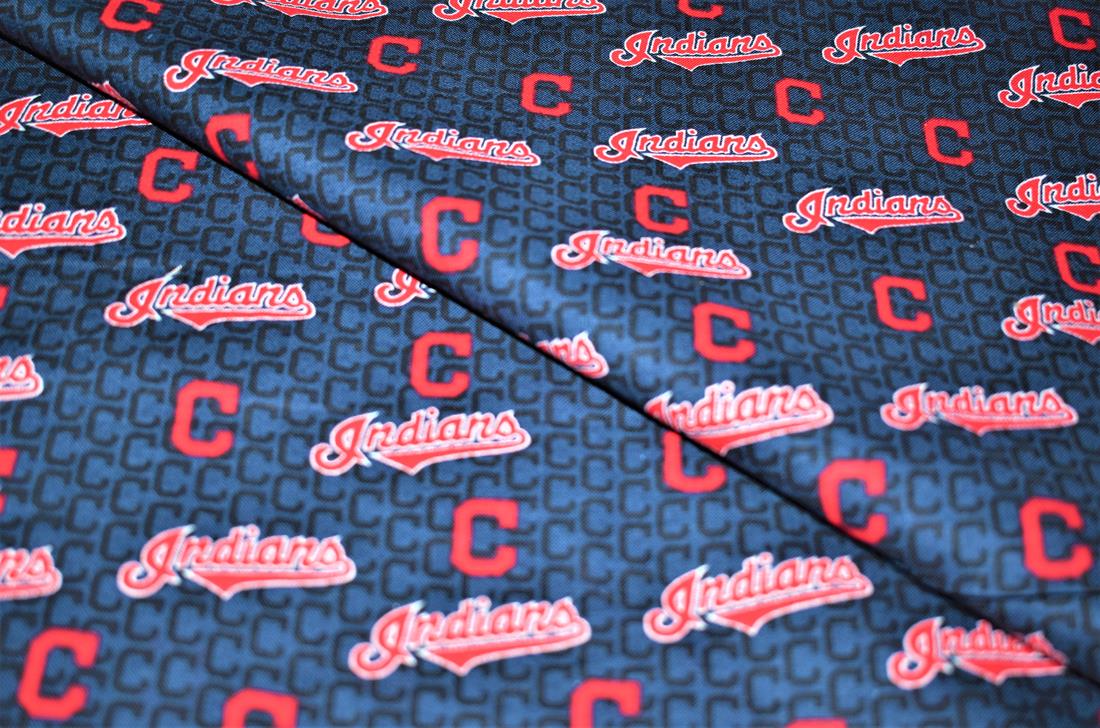 Navy Printed 100% Cotton Fabric
