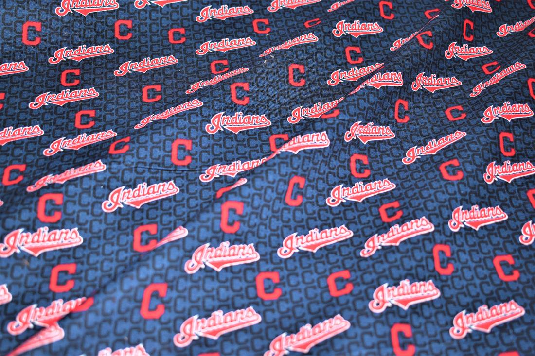 Navy Printed 100% Cotton Fabric