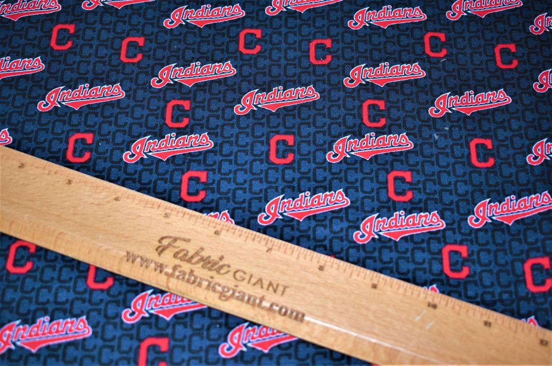 Navy Printed 100% Cotton Fabric