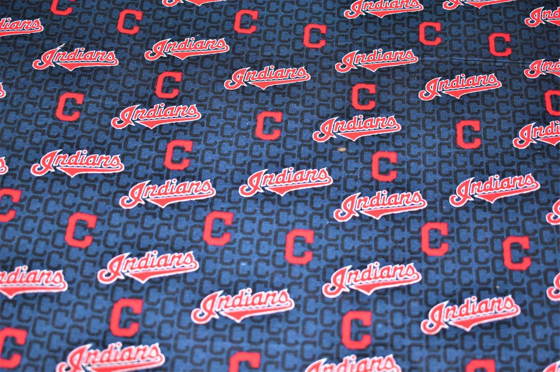 Navy Printed 100% Cotton Fabric