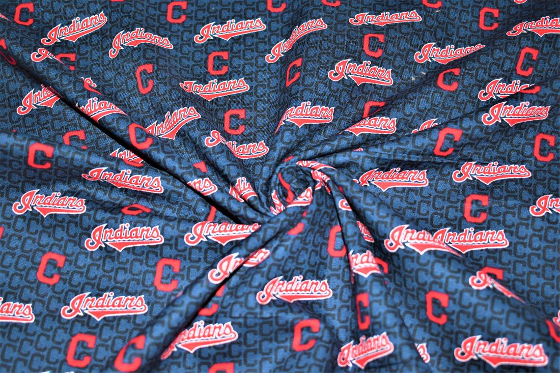 Navy Printed 100% Cotton Fabric