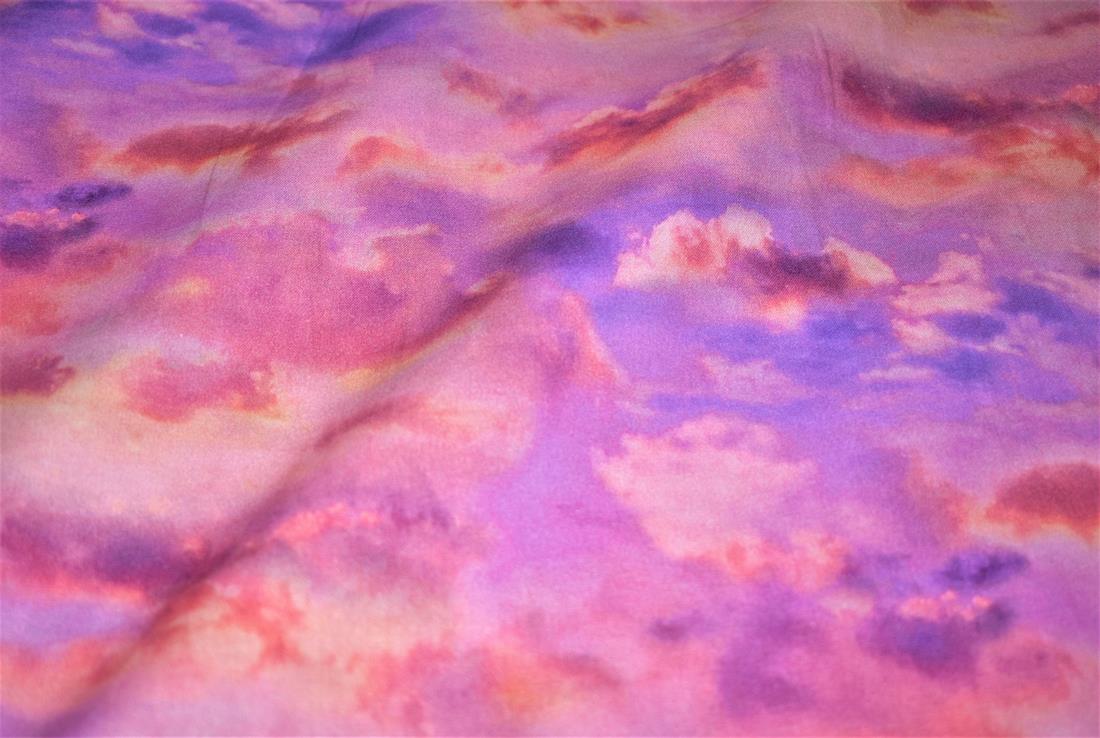 Pink Printed 100% Cotton Fabric
