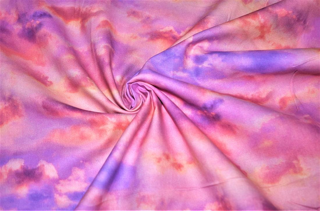 Pink Printed 100% Cotton Fabric