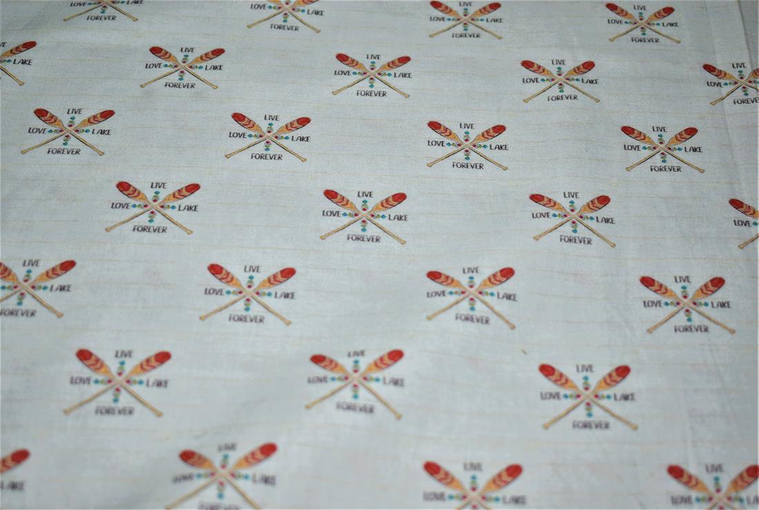 Ivory Printed 100% Cotton Fabric