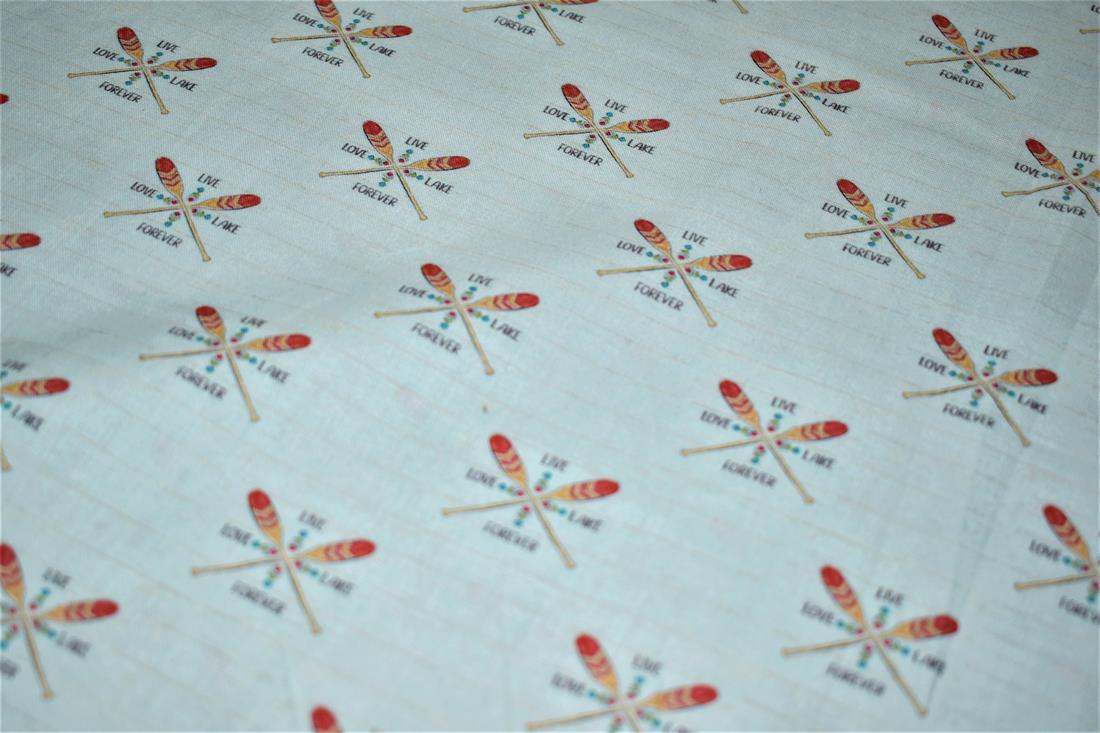 Ivory Printed 100% Cotton Fabric