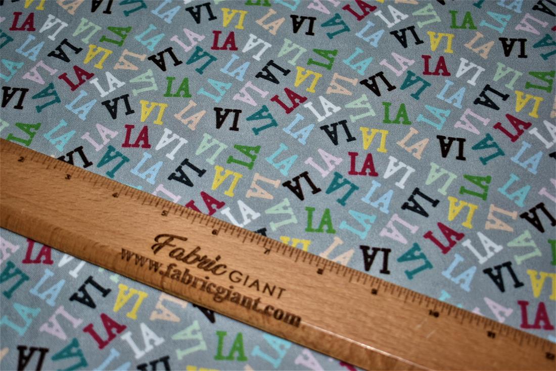 Grey Printed 100% Cotton Fabric