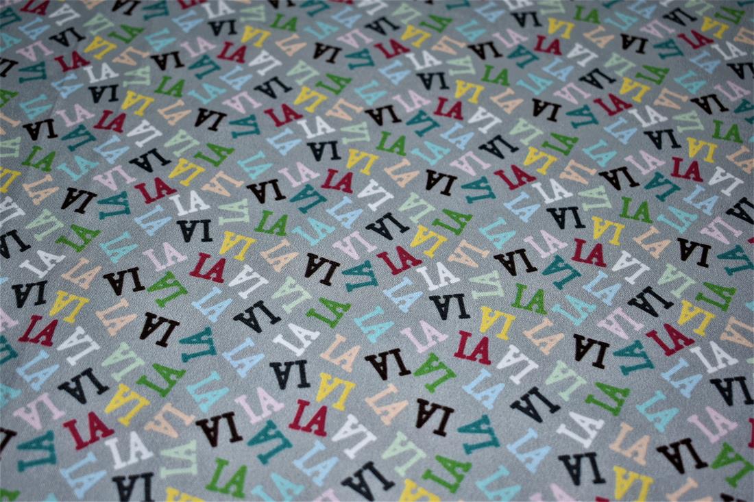Grey Printed 100% Cotton Fabric