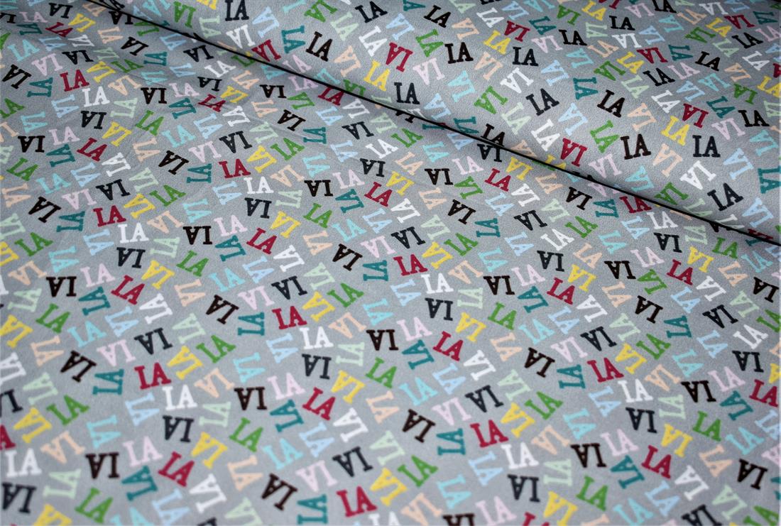Grey Printed 100% Cotton Fabric