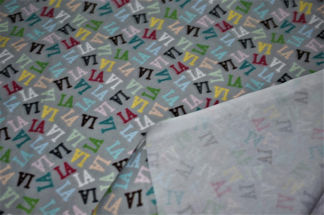 Grey Printed 100% Cotton Fabric