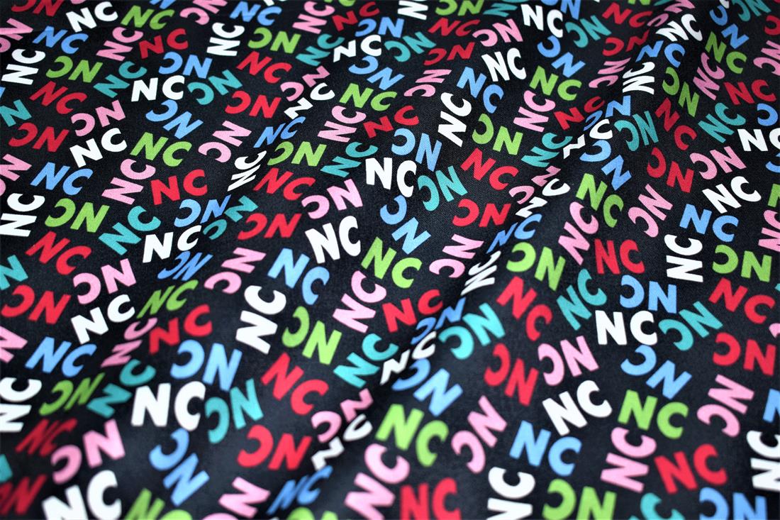 Black Printed 100% Cotton Fabric