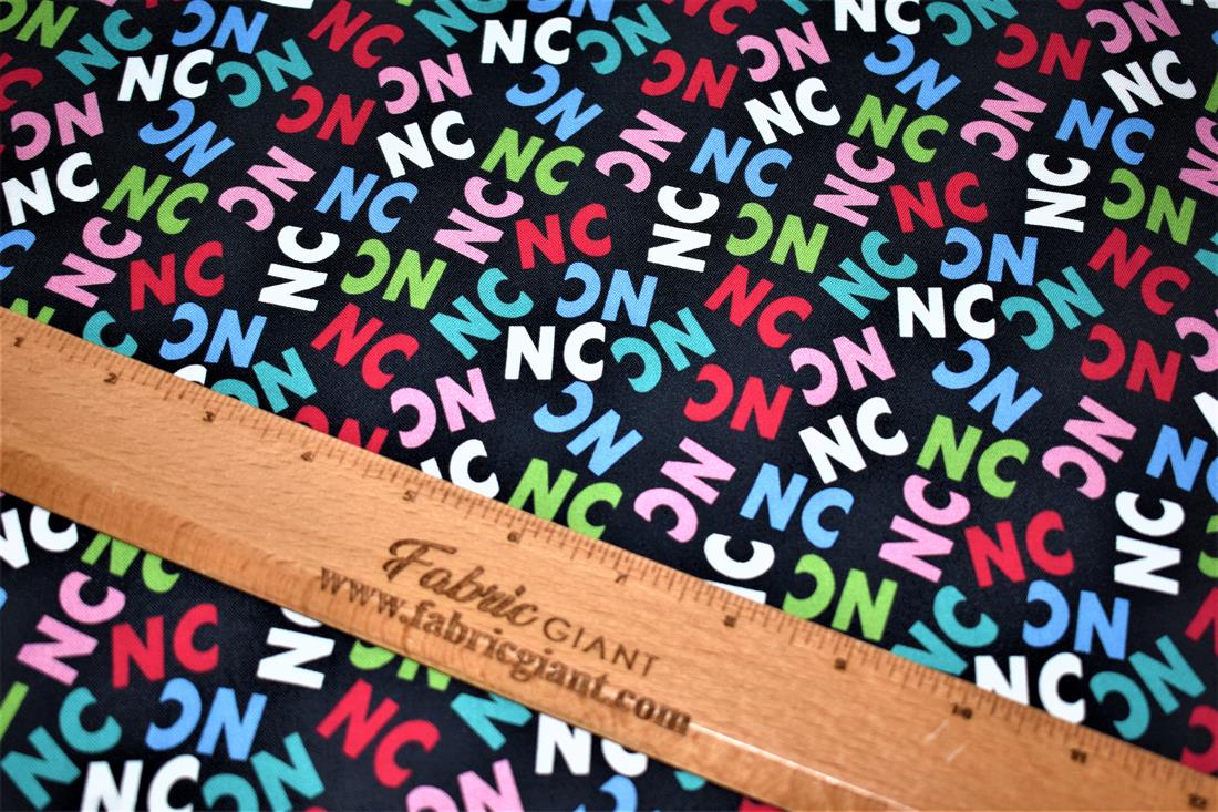 Black Printed 100% Cotton Fabric