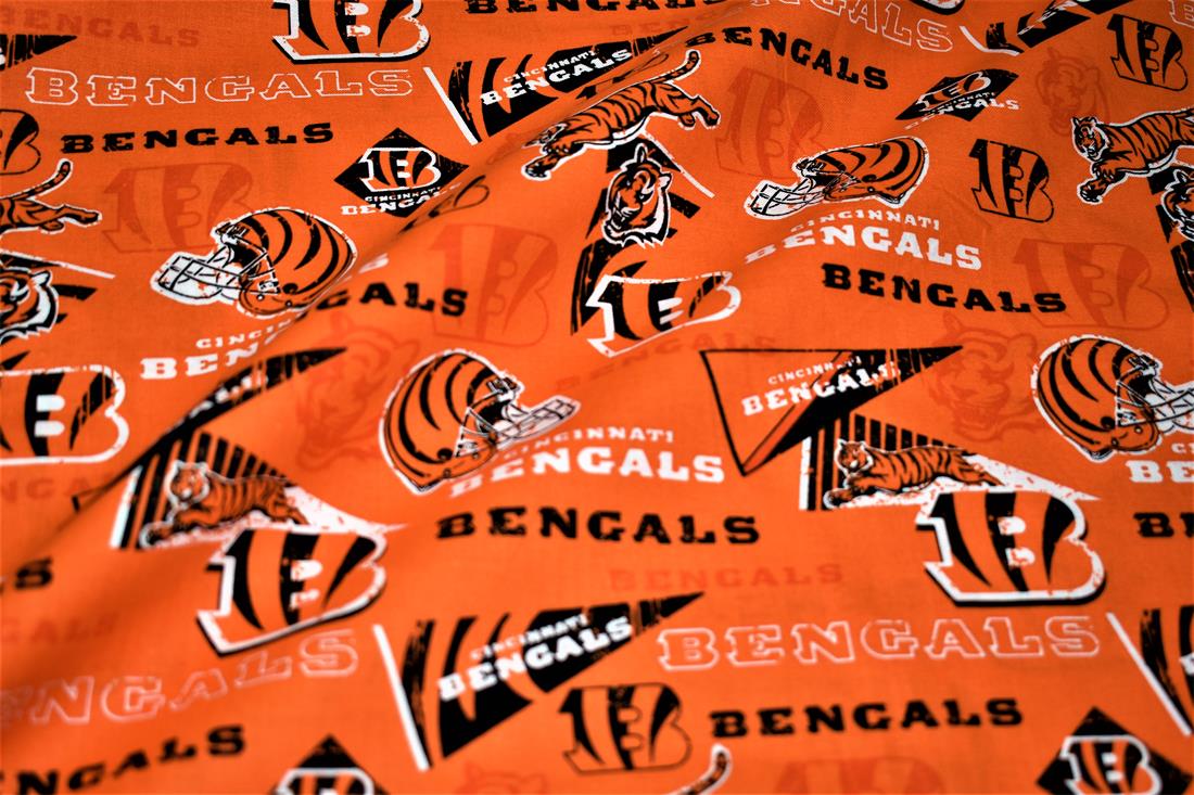 Orange Printed 100% Cotton Fabric