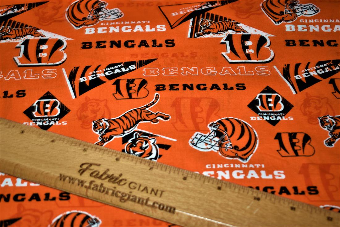 Orange Printed 100% Cotton Fabric