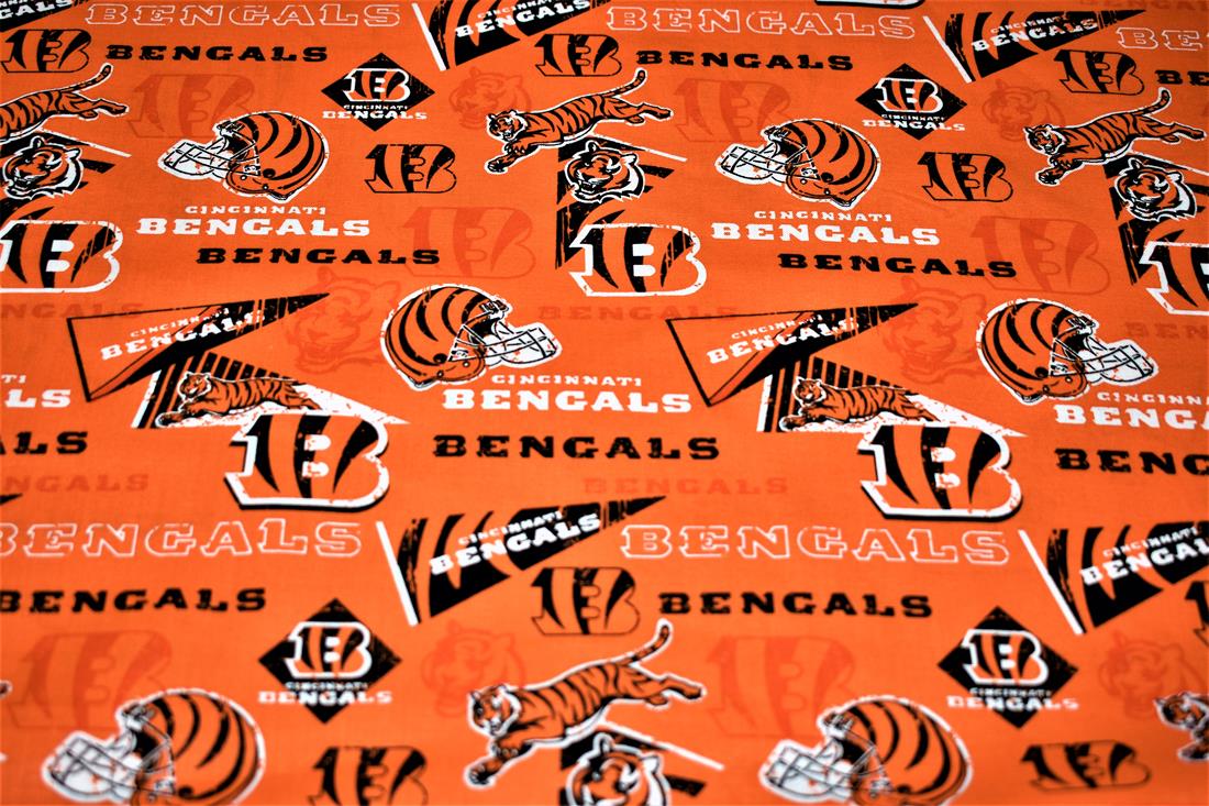 Orange Printed 100% Cotton Fabric