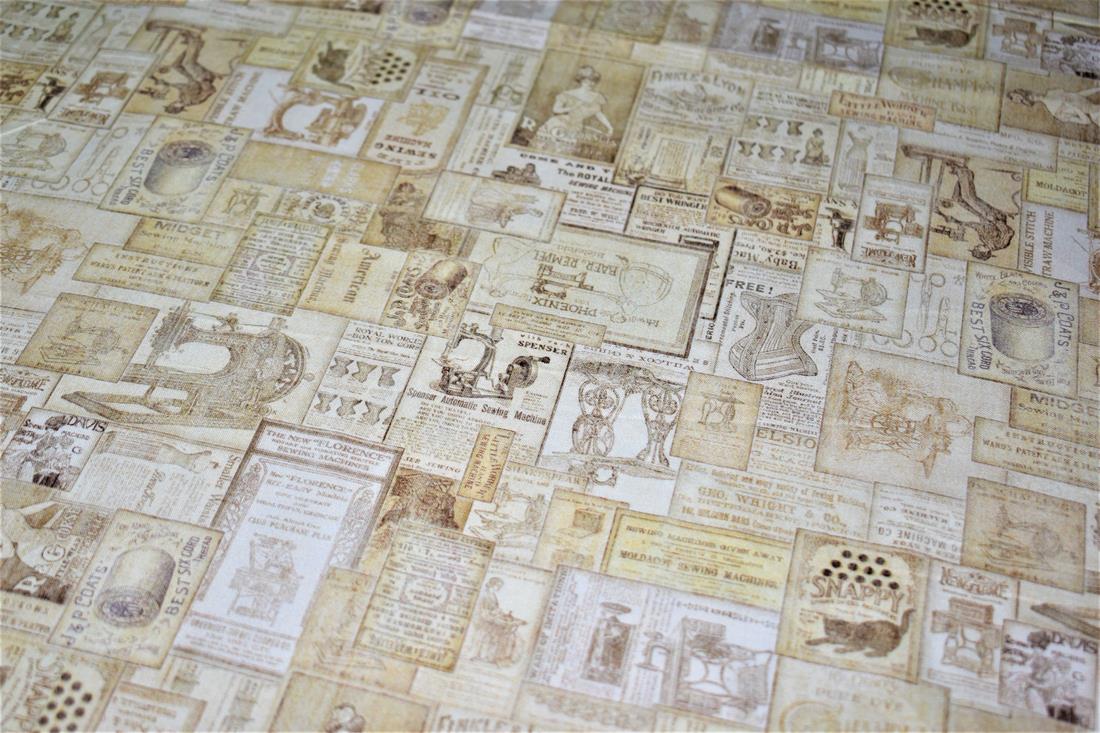 Beige Printed 100% Cotton Fabric