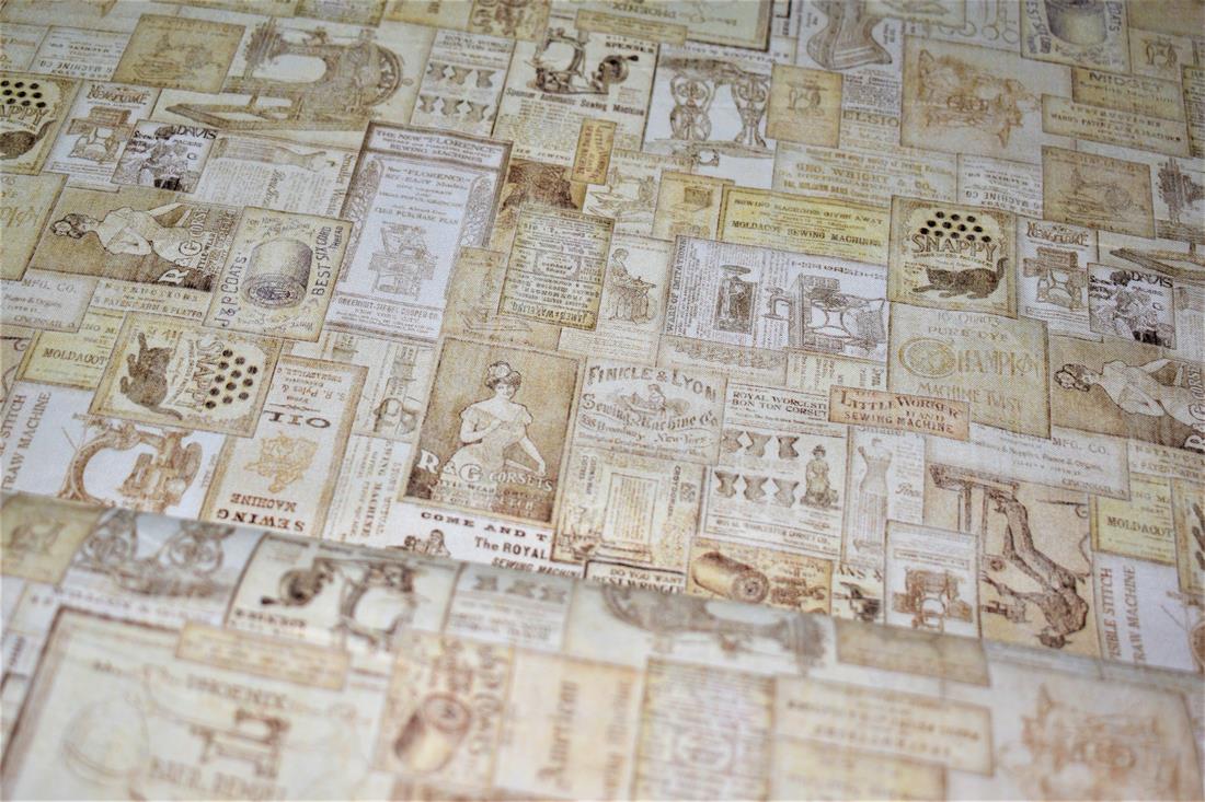 Beige Printed 100% Cotton Fabric