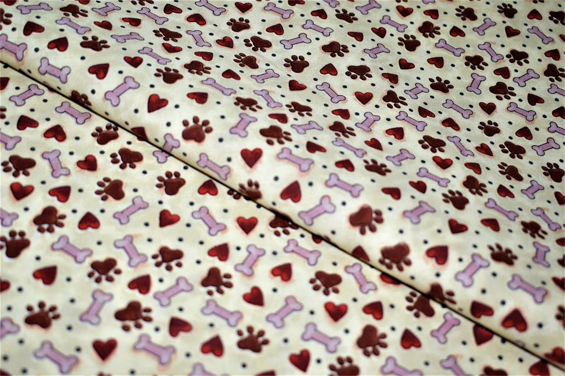 Beige Printed 100% Cotton Fabric
