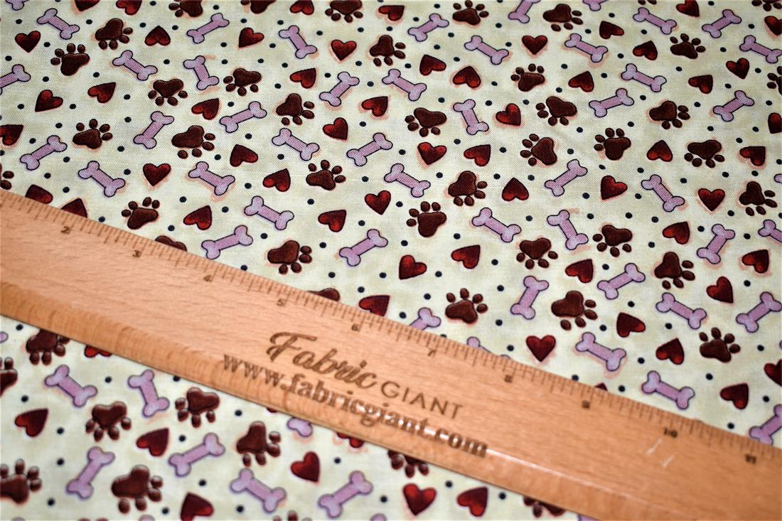 Beige Printed 100% Cotton Fabric