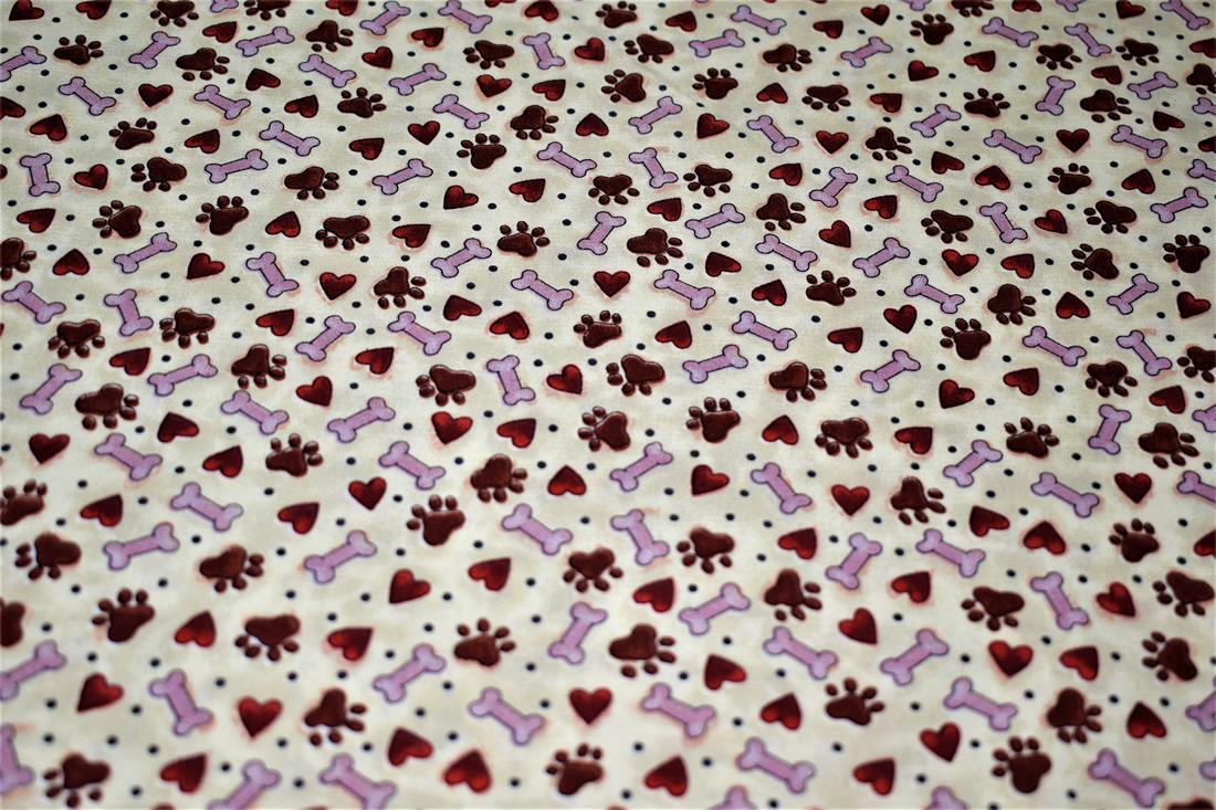 Beige Printed 100% Cotton Fabric