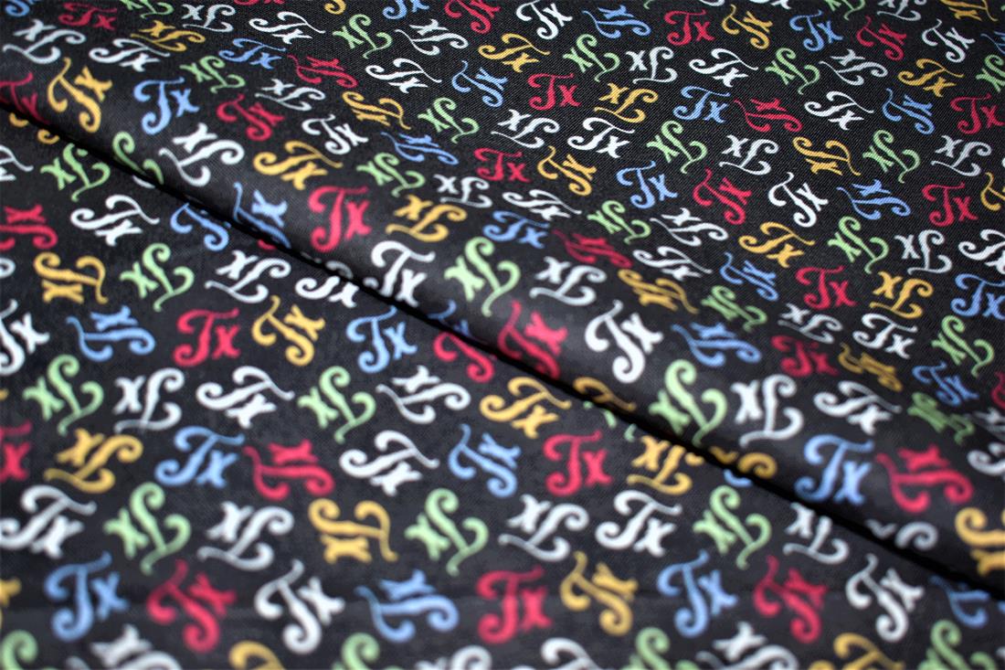 Black Printed 100% Cotton Fabric