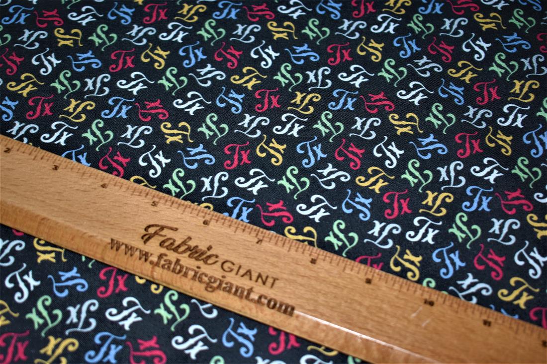 Black Printed 100% Cotton Fabric