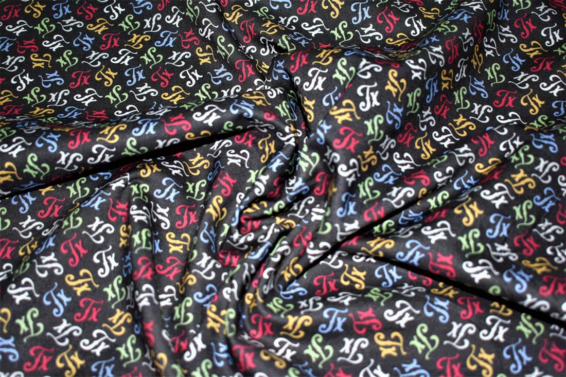 Black Printed 100% Cotton Fabric