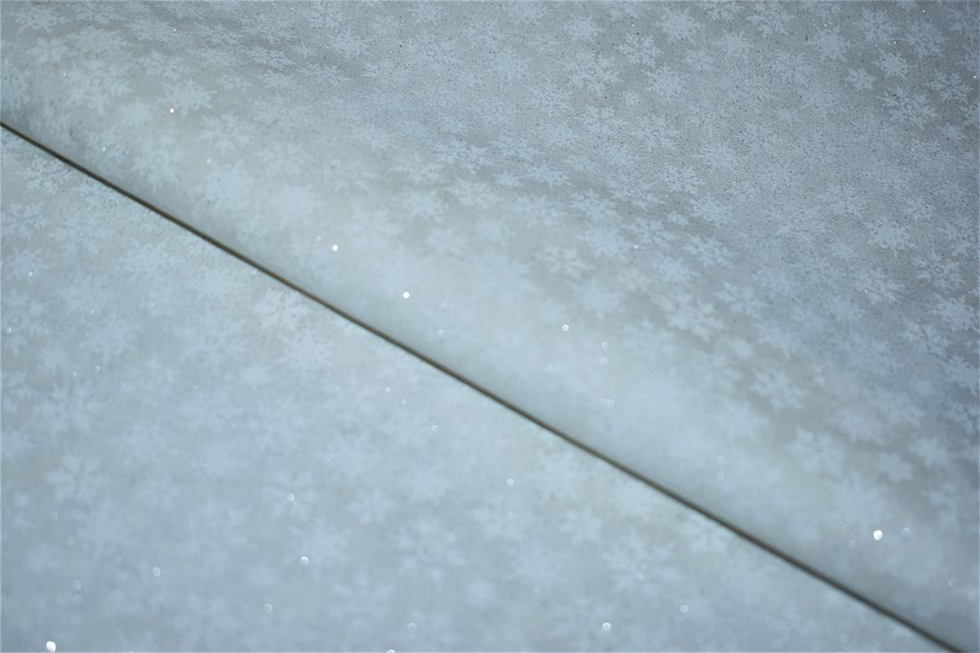 Silver Christmas 100% Cotton Fabric