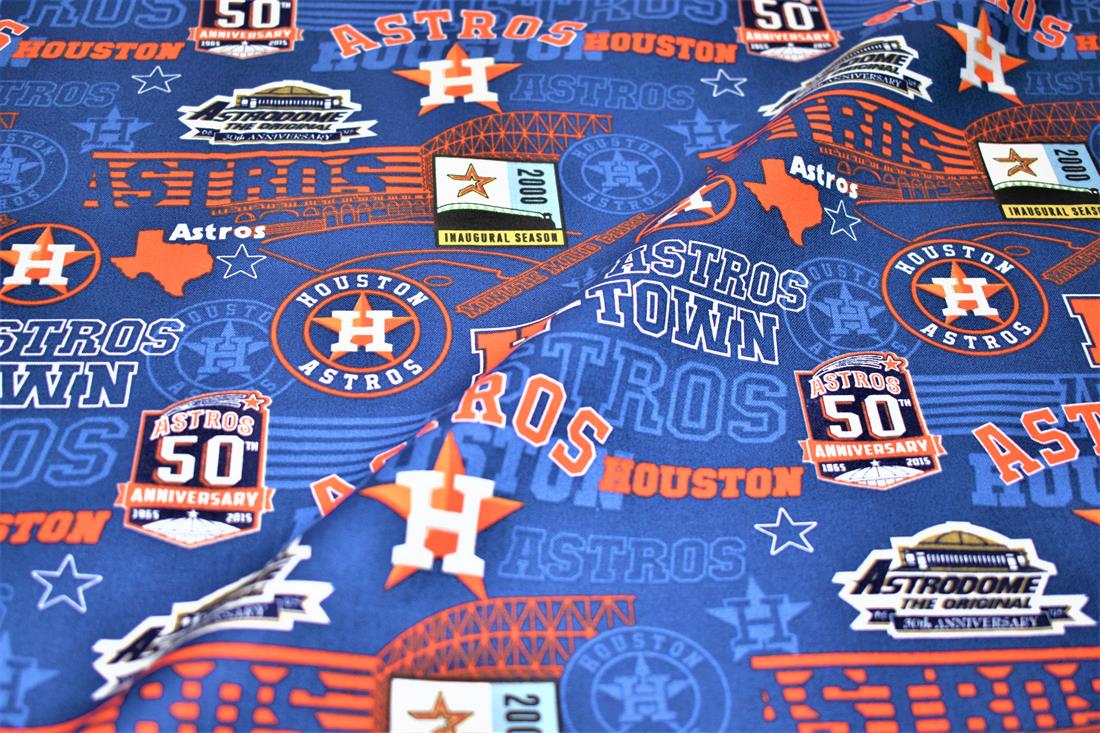 Navy Printed 100% Cotton Fabric