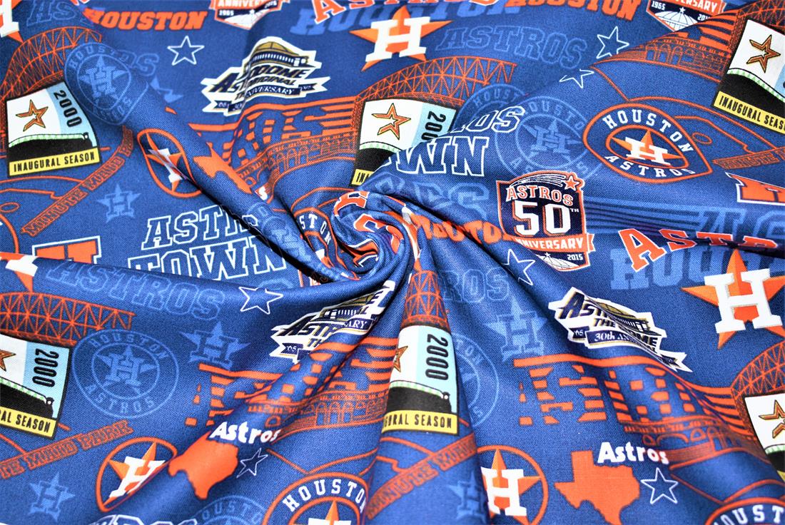 Navy Printed 100% Cotton Fabric