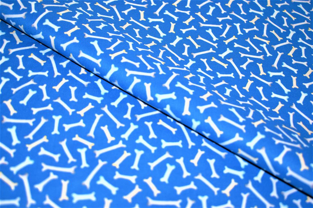 Blue Printed 100% Cotton Fabric