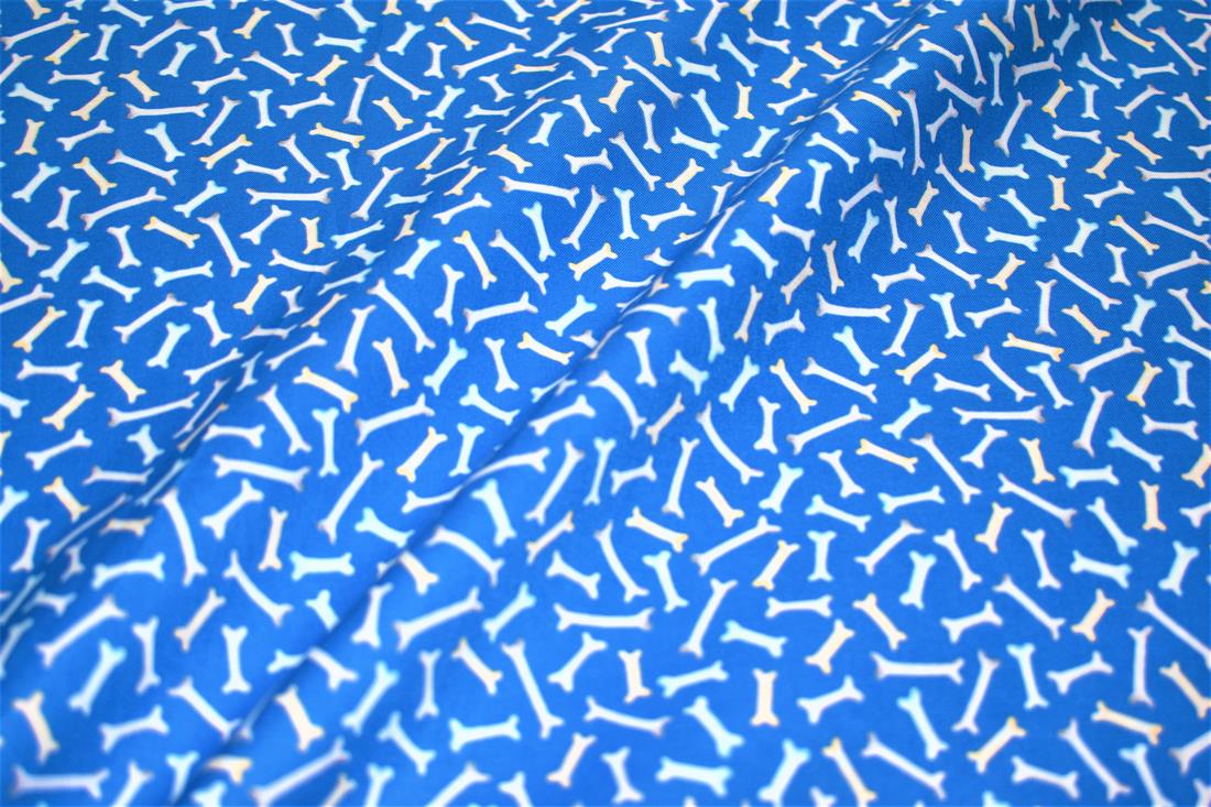 Blue Printed 100% Cotton Fabric