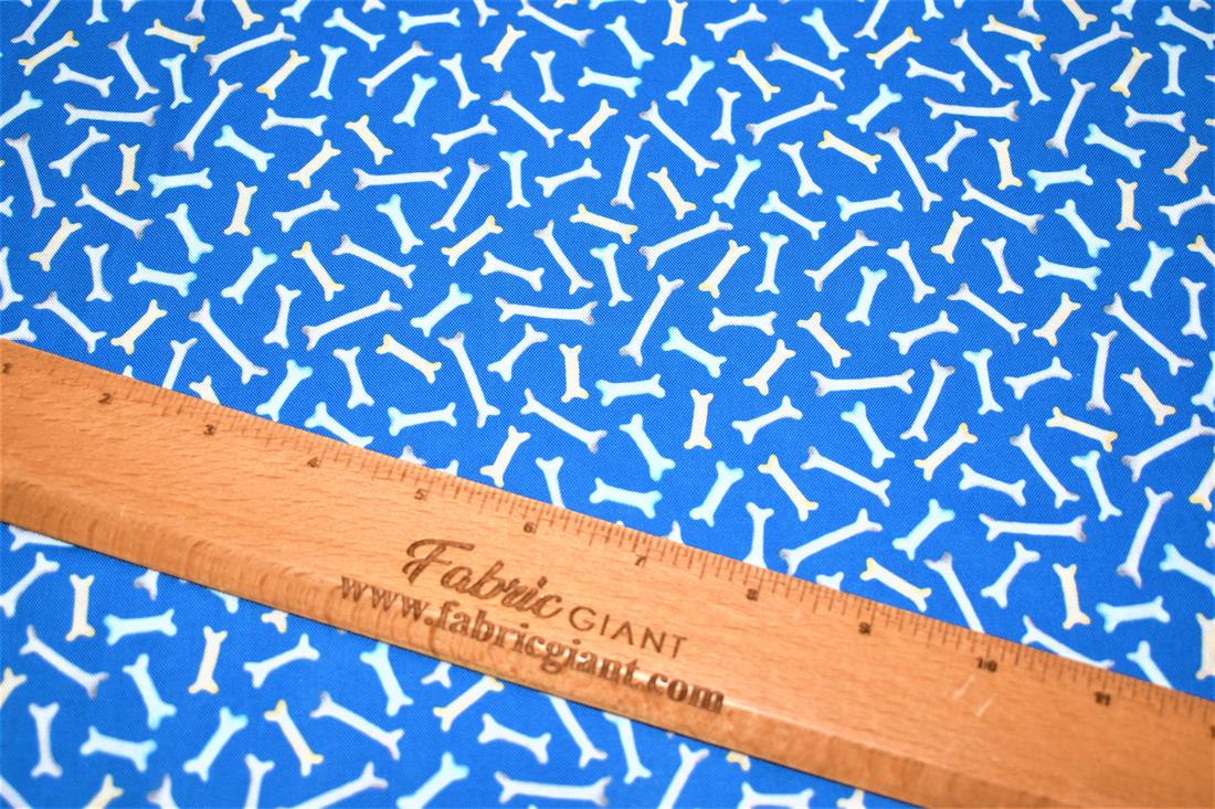 Blue Printed 100% Cotton Fabric