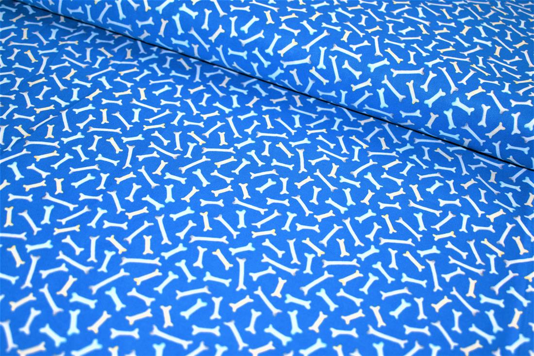Blue Printed 100% Cotton Fabric
