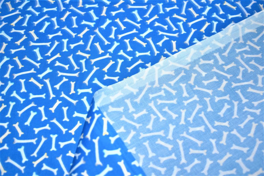 Blue Printed 100% Cotton Fabric