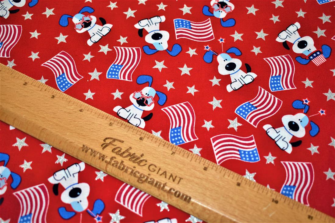 Red Printed 100% Cotton Fabric