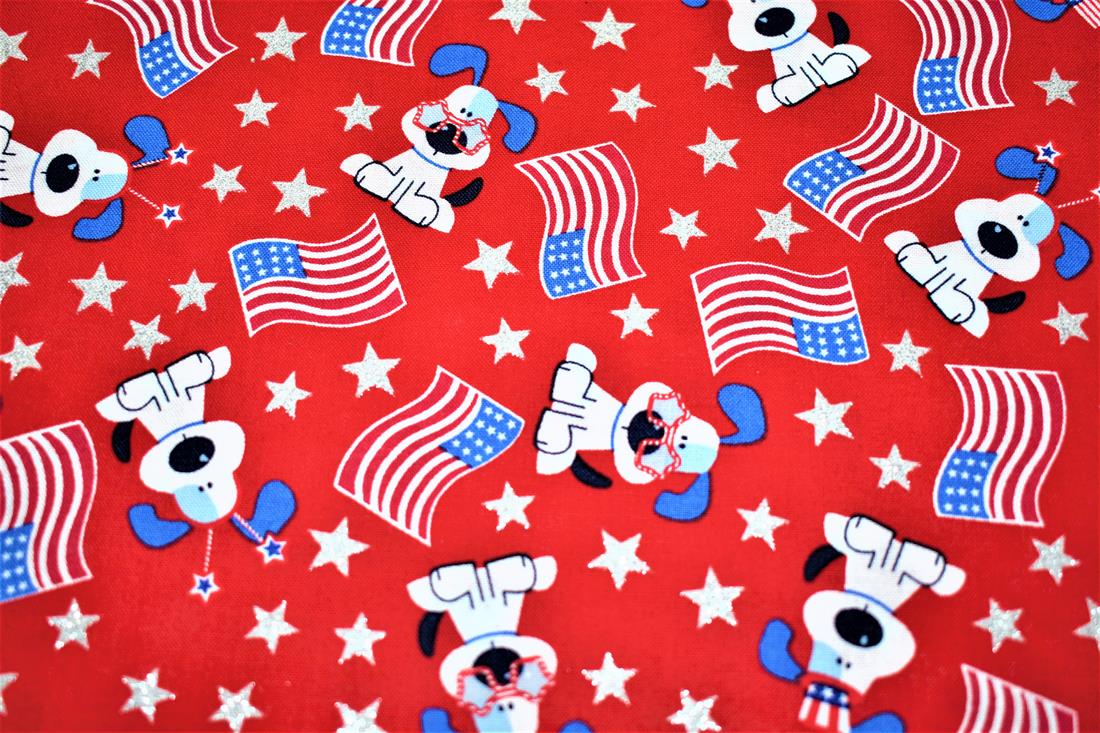 Red Printed 100% Cotton Fabric