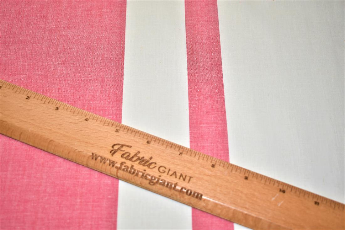 Ivory & Dark Red Printed 100% Cotton Fabric