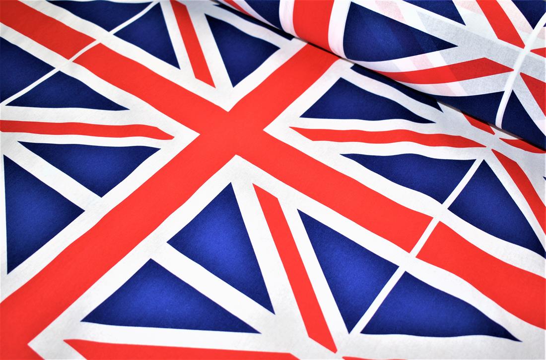 Navy Union Jack Fabric