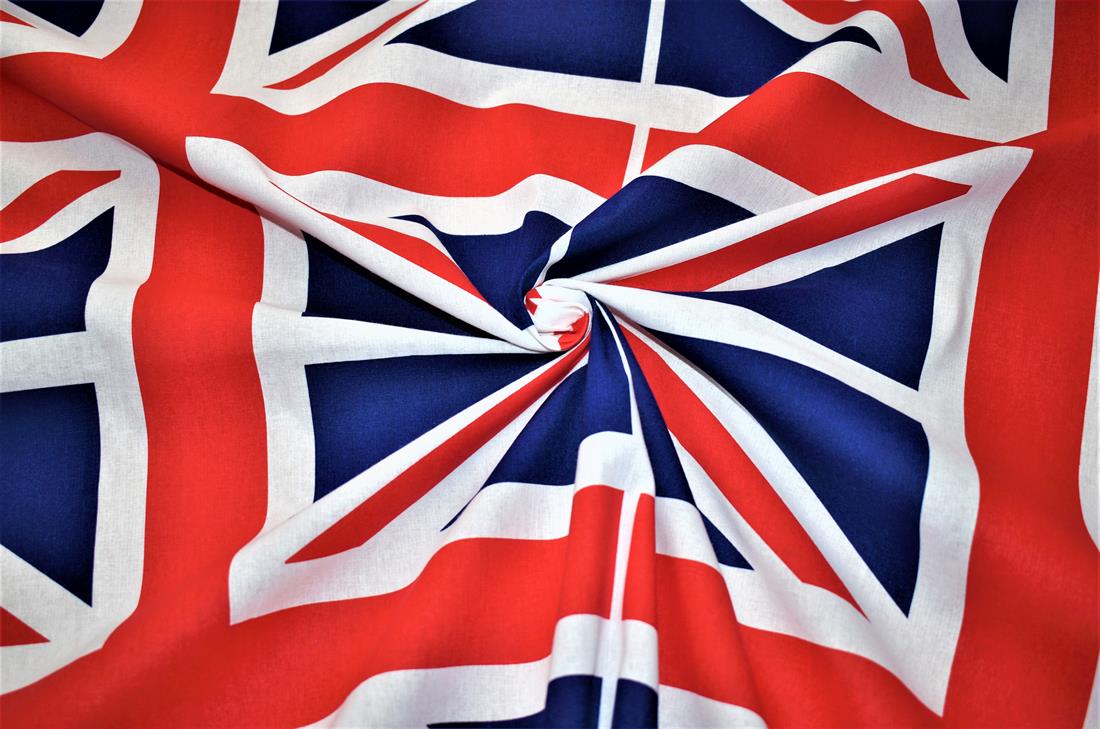 Navy Union Jack Fabric