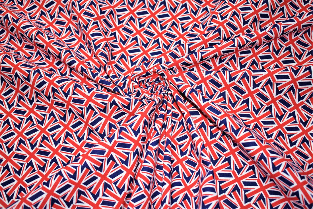 Navy Union Jack 100% Cotton Fabric