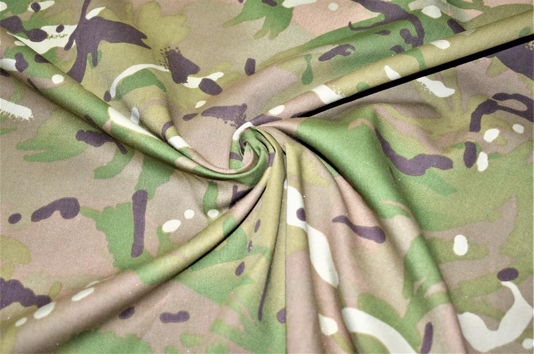 Green Printed Camouflage100% Cotton Fabric