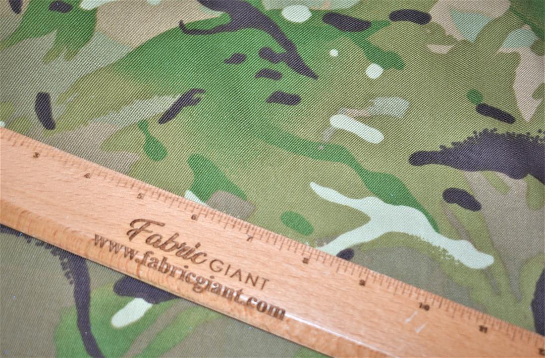Green Printed Camouflage100% Cotton Fabric