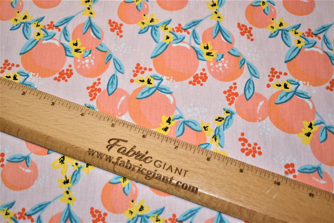 Orange Printed Camouflage100% Cotton Fabric