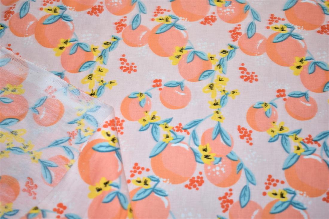 Orange Printed Camouflage100% Cotton Fabric