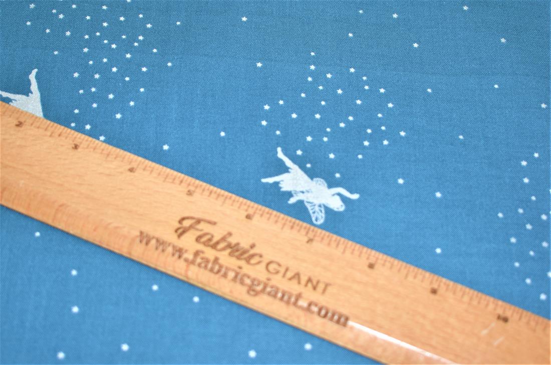 Blue Printed 100% Cotton Fabric