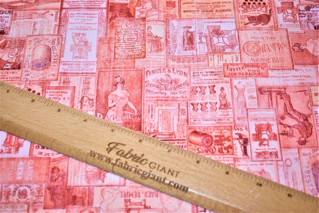 Salmon Printed Cotton Fabric