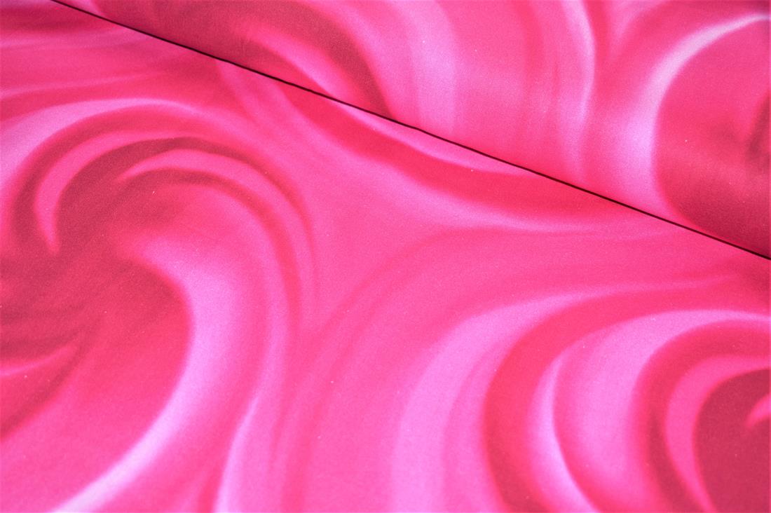 Pink Printed Cotton Fabric