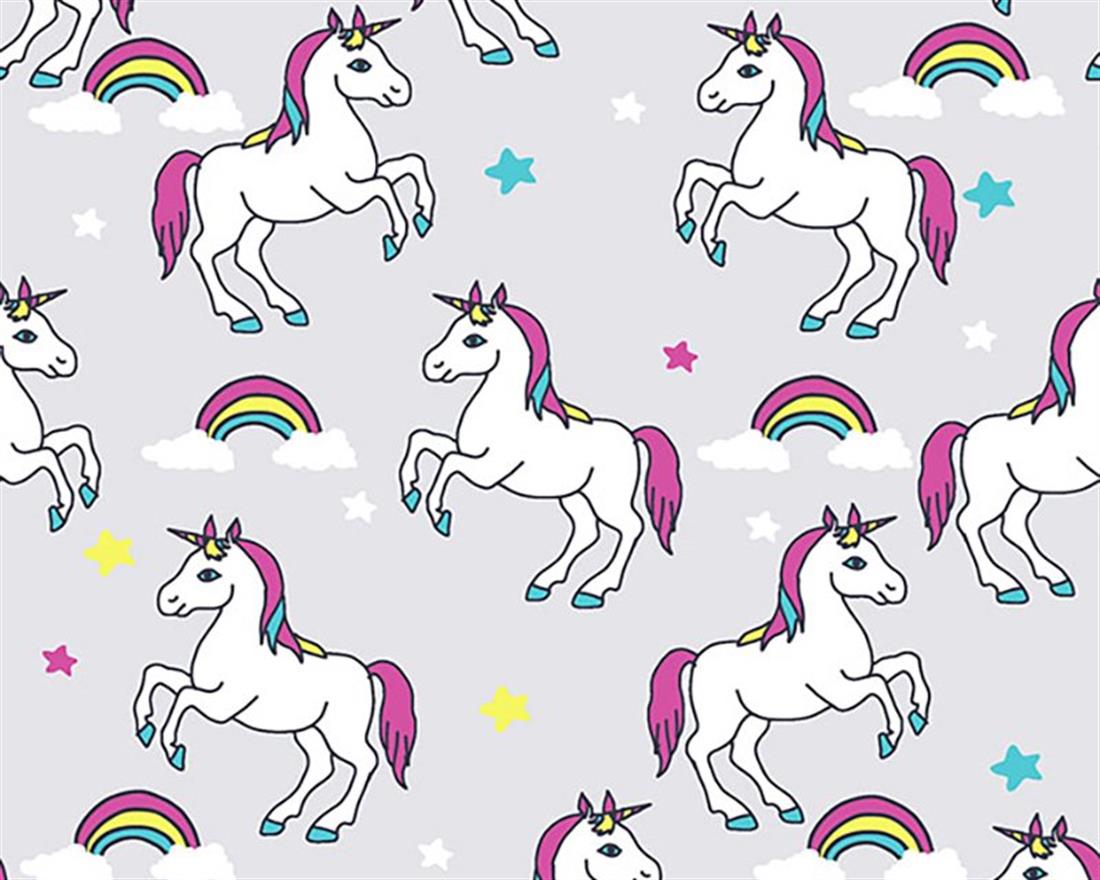 Silver Unicorns Digital Cotton