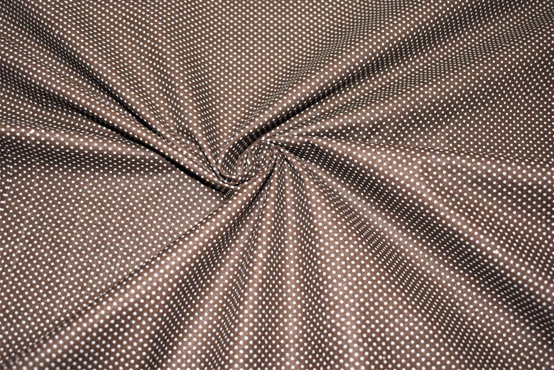Brown Spots Print Fabric